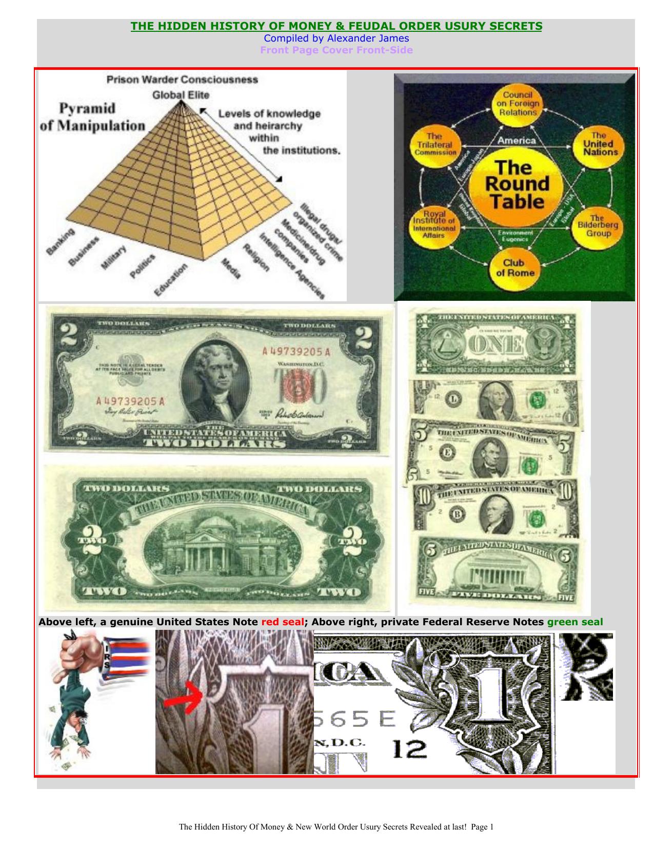 The Hidden History of Money & Feudal Order Usury Secrets (Compiled by Alexander James, 2008)