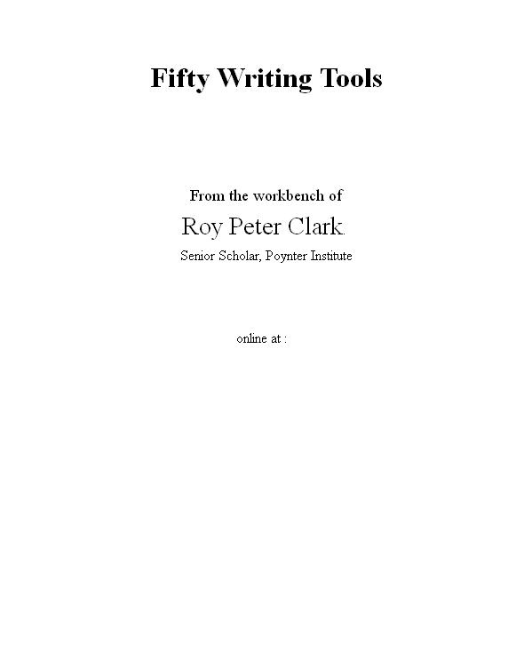 Writing Tools - 50 Essential Strategies for Every Writer