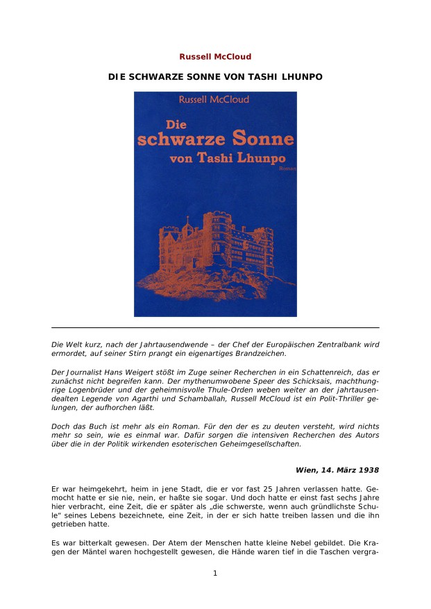 Die schwarze Sonne von Tashi Lhunpo