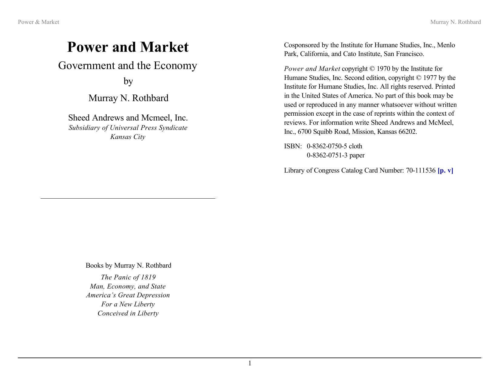 Power & Market